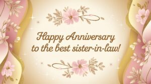 Anniversary Wishes for Sister in Law 