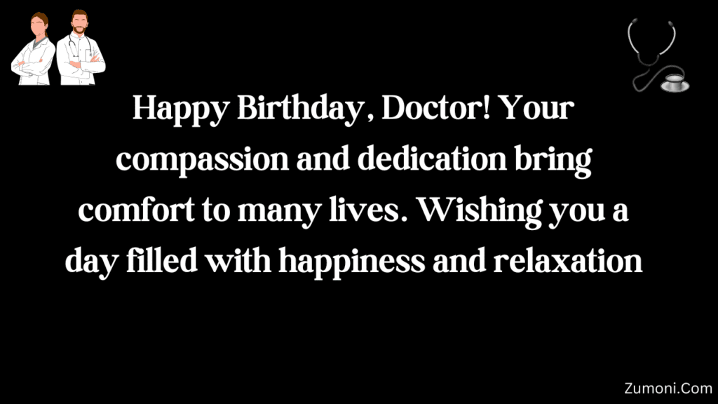 Happy birthday wishes for doctor