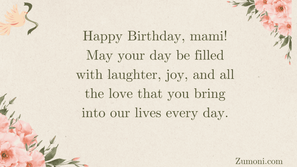 Heartfelt Birthday Wishes for Mami