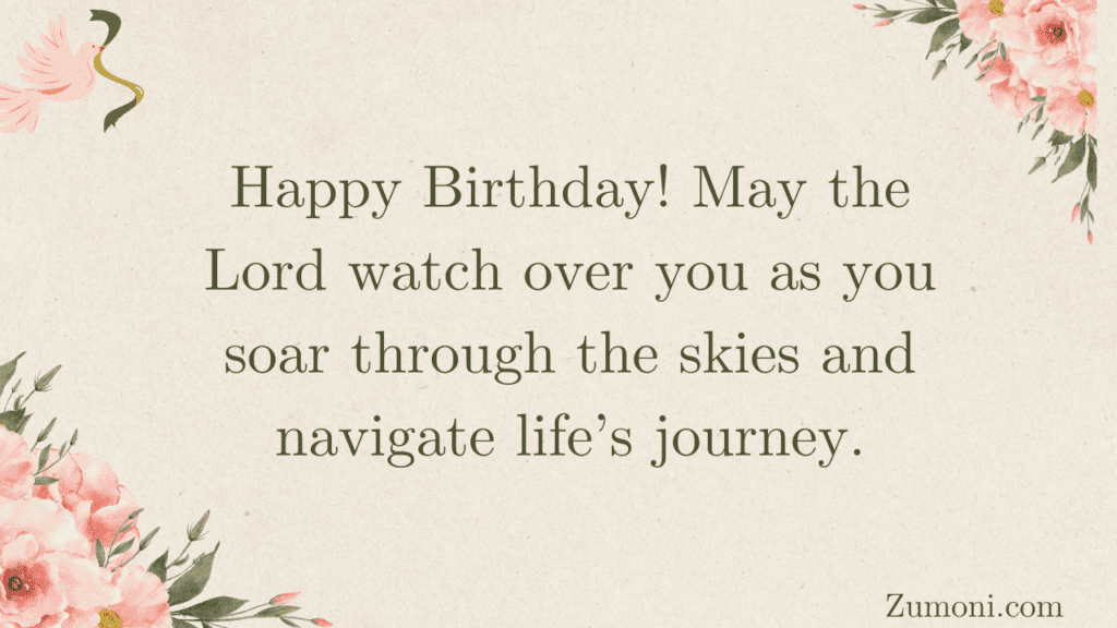 Birthday Blessings for a Pilot