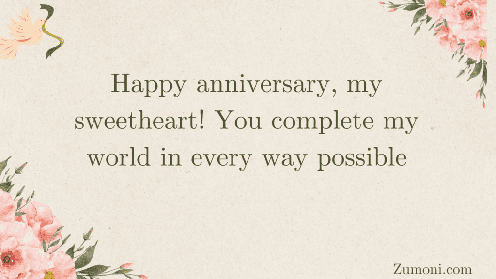 Emotional Love Happy Anniversary Wishes for Husband
