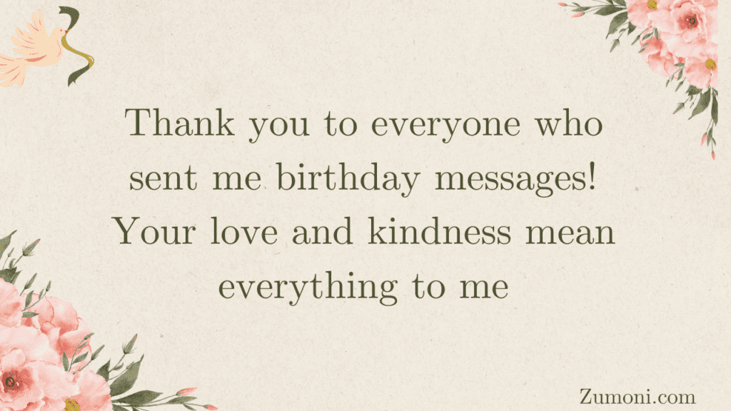 Thank you to my wonderful family for the heartfelt birthday wishes! You make every year special