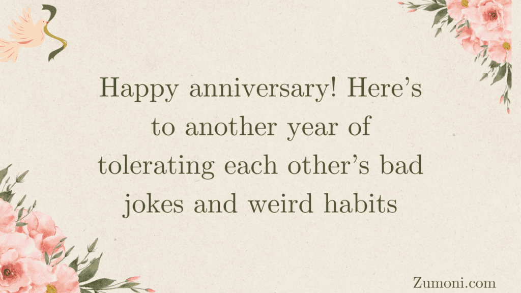 Witty Anniversary Wishes for Sister