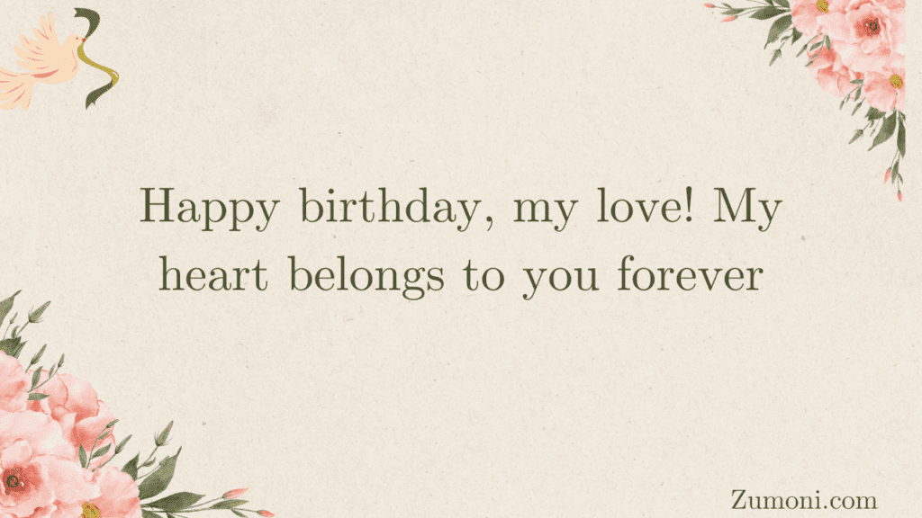 Heartfelt Short Birthday Wishes for Wife