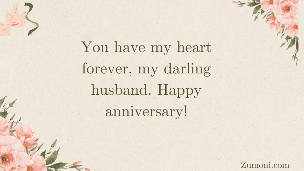 Romantic Marriage Anniversary Wishes for Husband