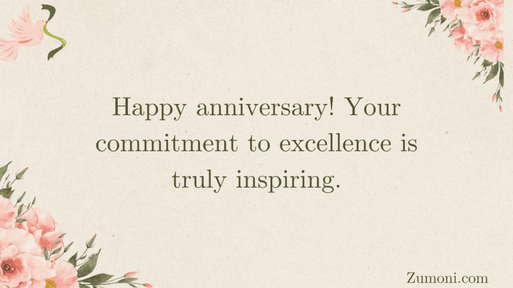 Short Anniversary Wishes for Principal